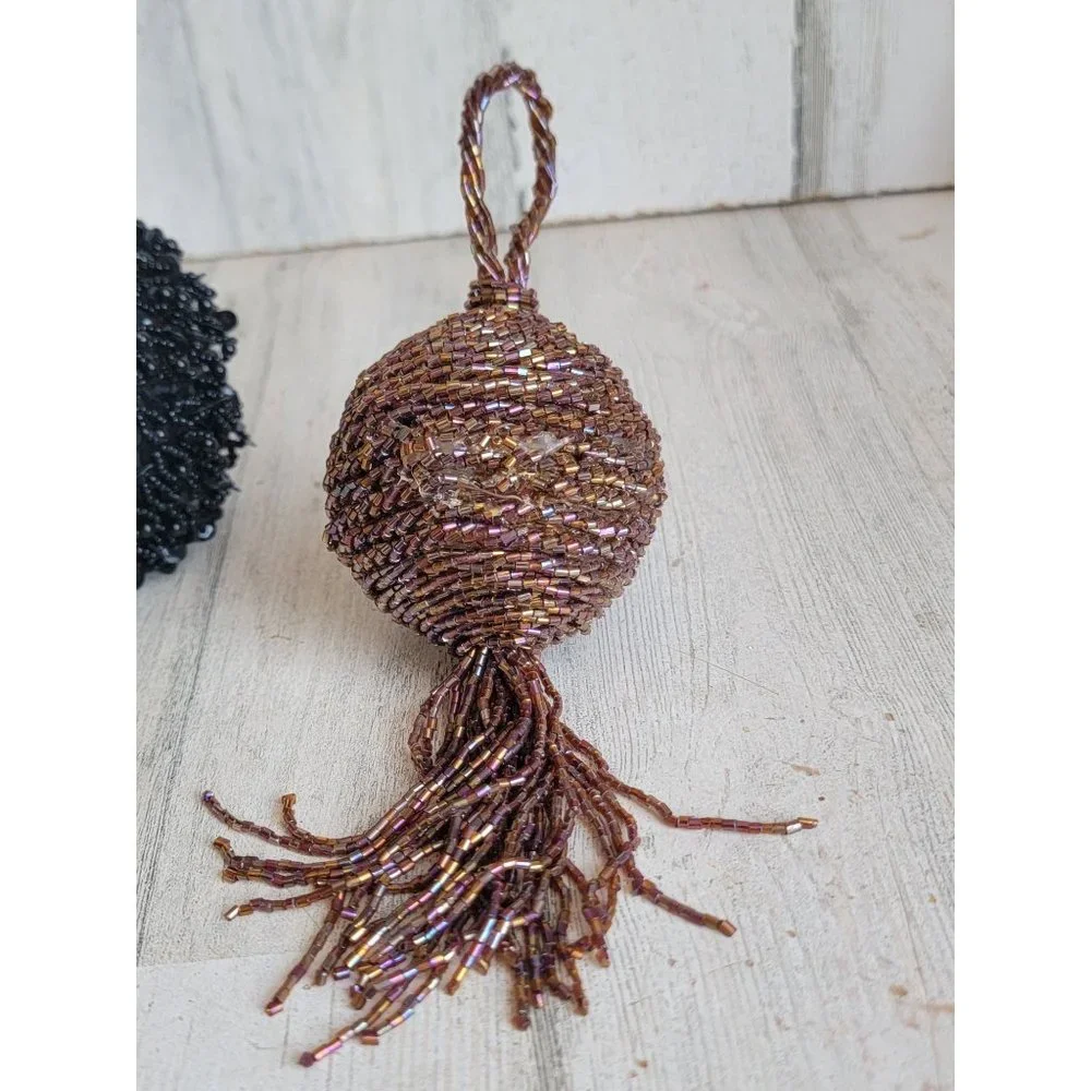 Beaded unique ball tassel set‎ variety ornament Xmas sequin